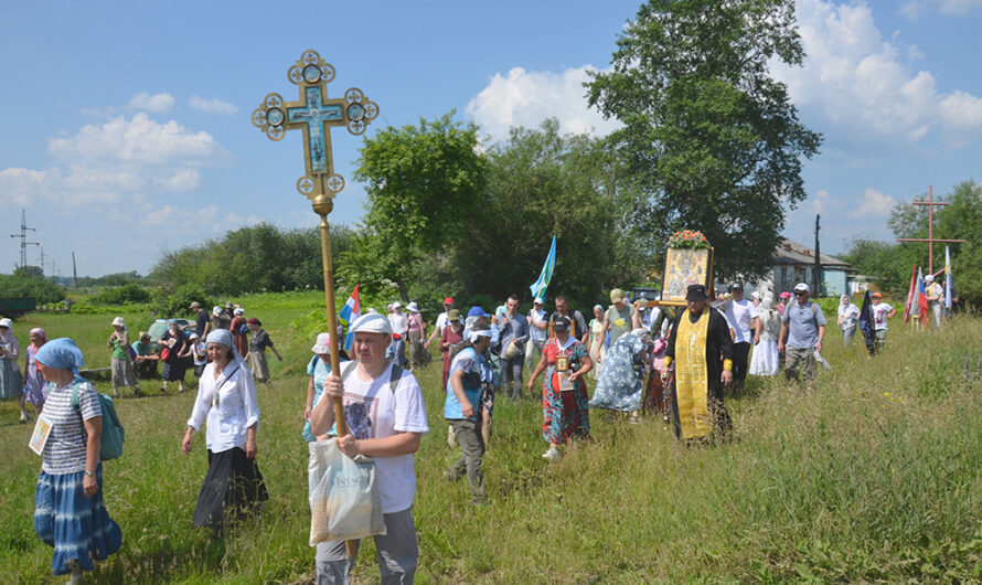 Крестный ход в селе Кыласово