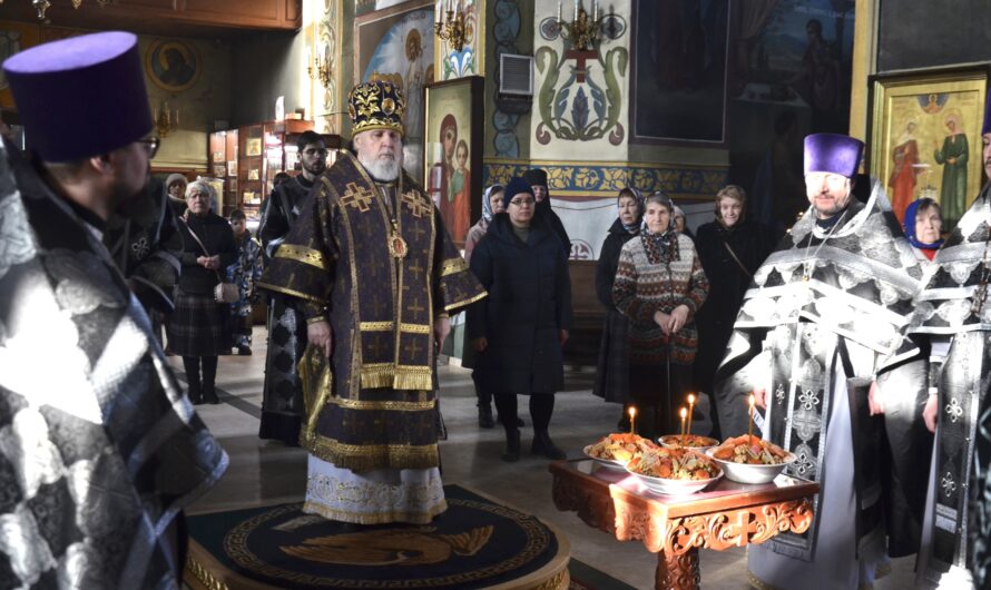 Архиерейское богослужение в пятницу первой седмицы Великого поста