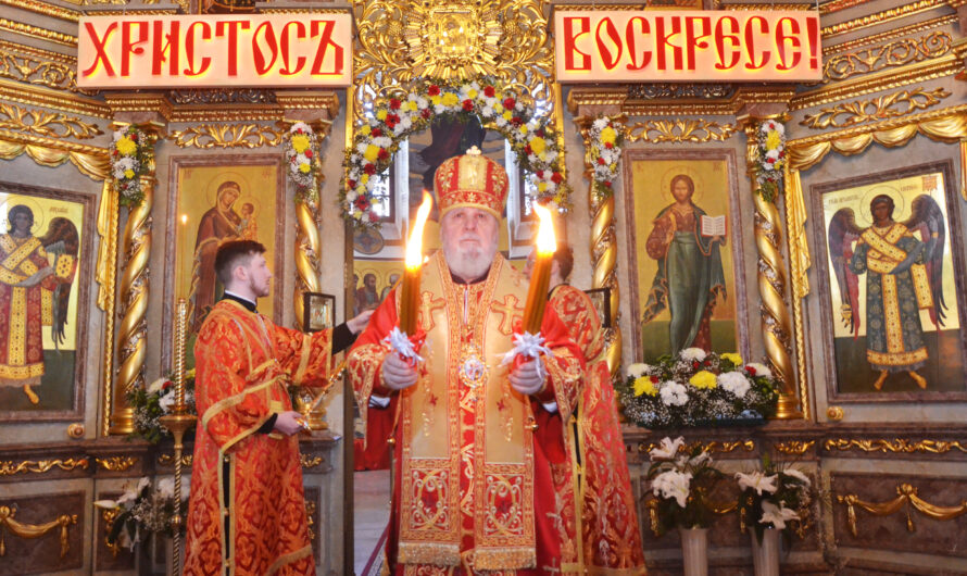 Глава Пермской митрополии совершил Великую Пасхальную вечерню