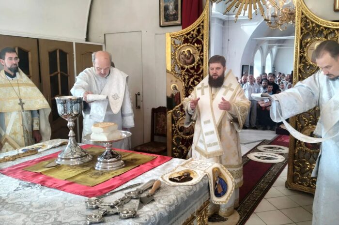 Архиерейское богослужение в день престольного праздника Спасо-Преображенского храма Кунгура
